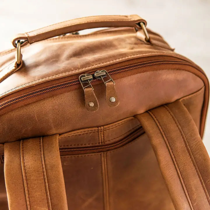 Leather Backpack Rucksack-Backpack-Hides-17x12.75x7.5 In-Urbanheer