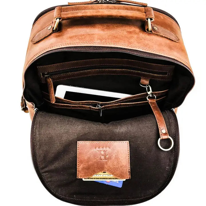 Leather Backpack Rucksack-Backpack-Hides-17x12.75x7.5 In-Urbanheer