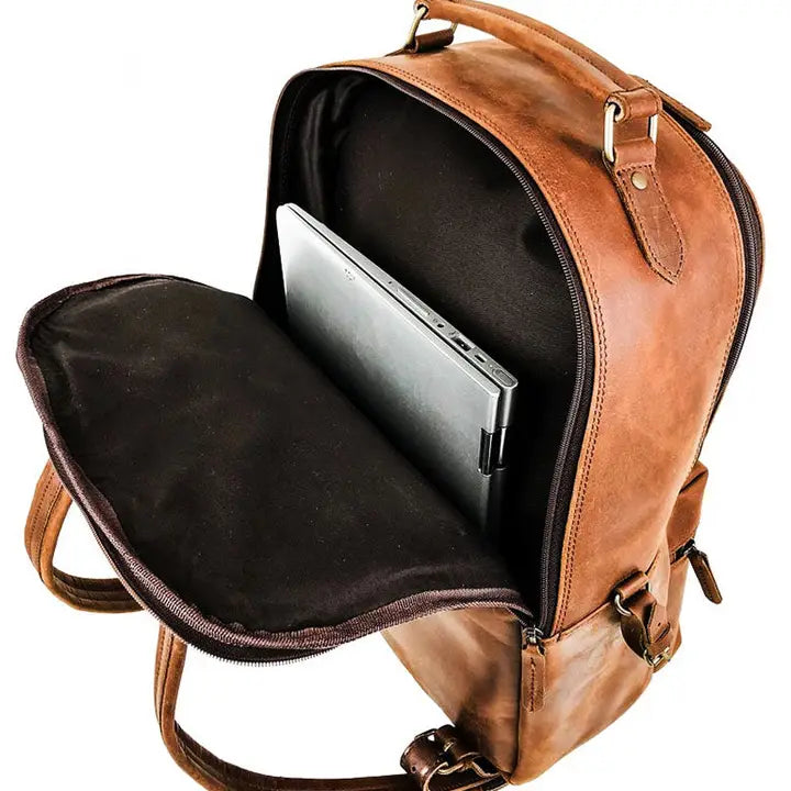 Leather Backpack Rucksack-Backpack-Hides-17x12.75x7.5 In-Urbanheer