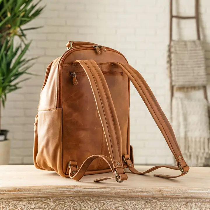 Leather Backpack Rucksack-Backpack-Hides-17x12.75x7.5 In-Urbanheer