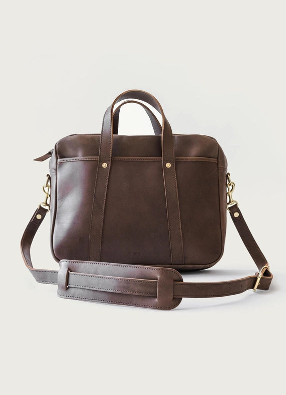 Leather Briefcase For Men-Briefcase-WP Standard-Width: 16.5" * Height: 12.5" * Depth: 4.5"-Chocolate-Urbanheer