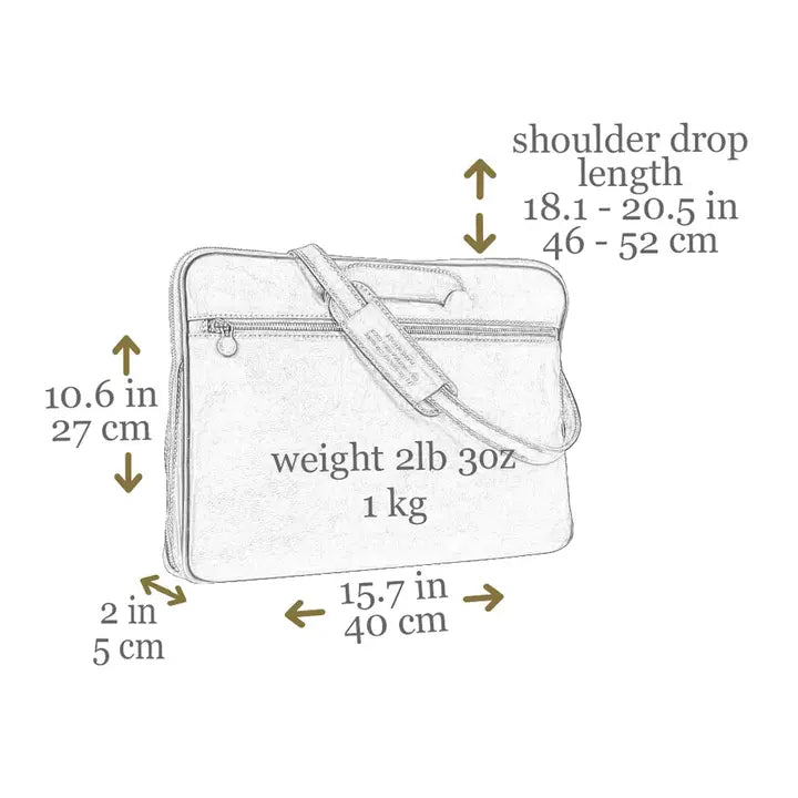 Leather Briefcase Laptop Bag - Brave New World Brown-Tote Bag-Time Resistance-Brown-Urbanheer