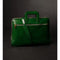 Leather Briefcase Laptop Bag - Brave New World Green-Tote Bag-Time Resistance-Green-Urbanheer