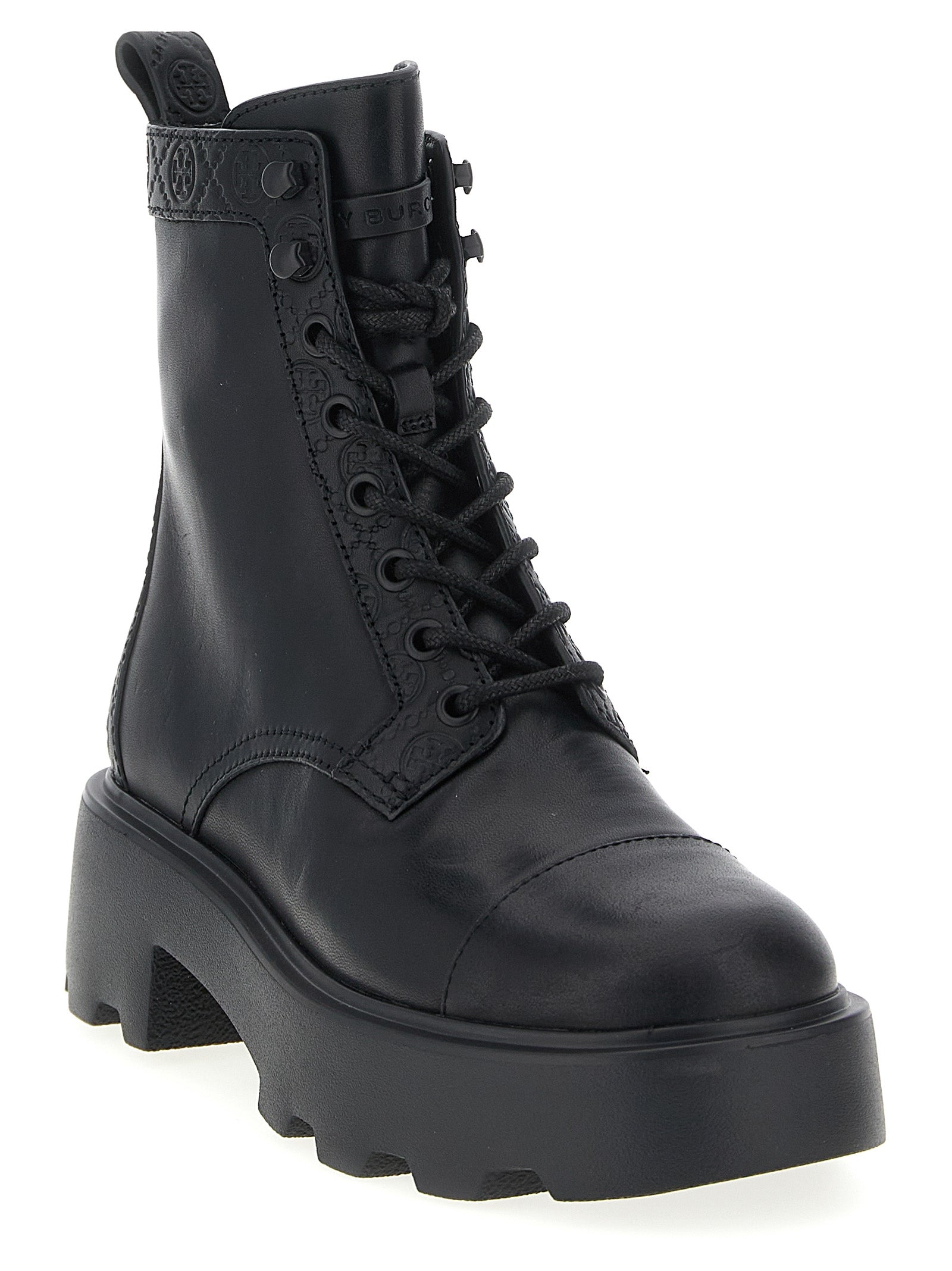 Leather Combat Boots with Comfortable EVA Sole