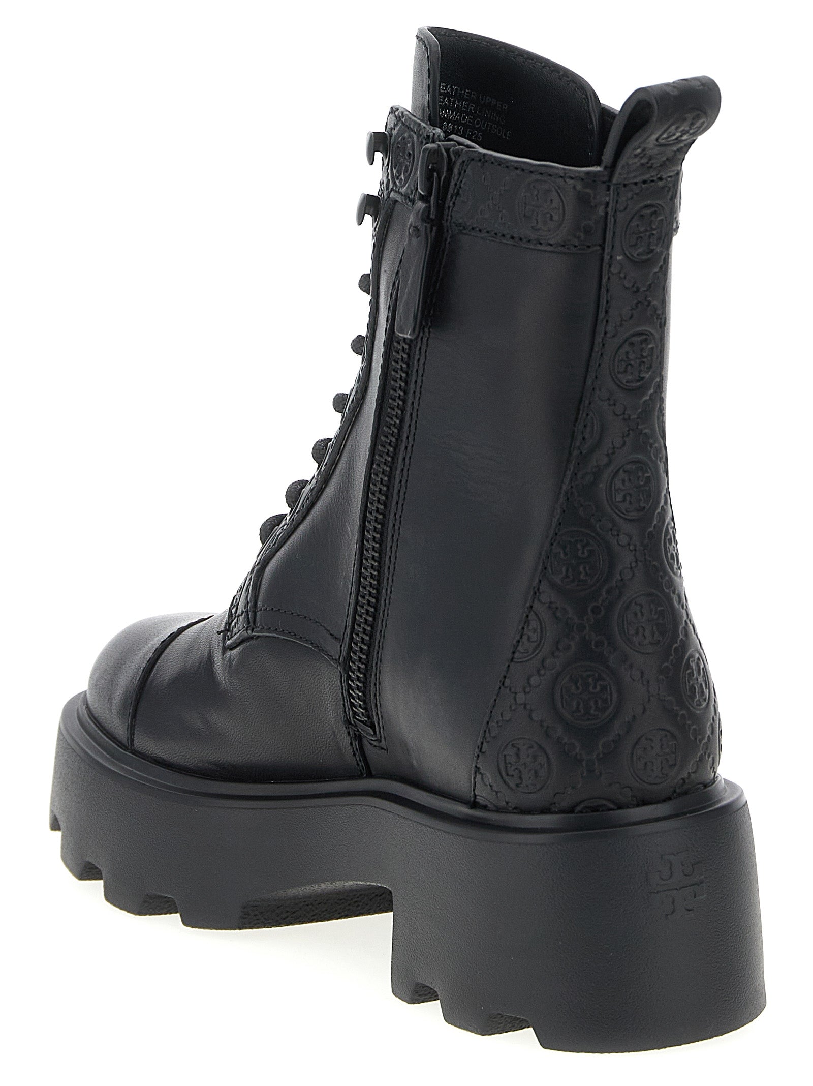 Leather Combat Boots with Comfortable EVA Sole
