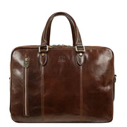 Leather Convertible Briefcase, Backpack - A Farewell To Arms Brown-Briefcase-Time Resistance-Brown-Urbanheer