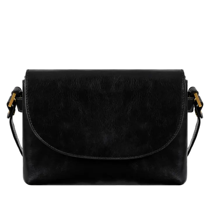 Leather Cross Body Bag, Messenger Bag - Sophie's Choice Black-Cross Body Bag-Time Resistance-Black-Urbanheer
