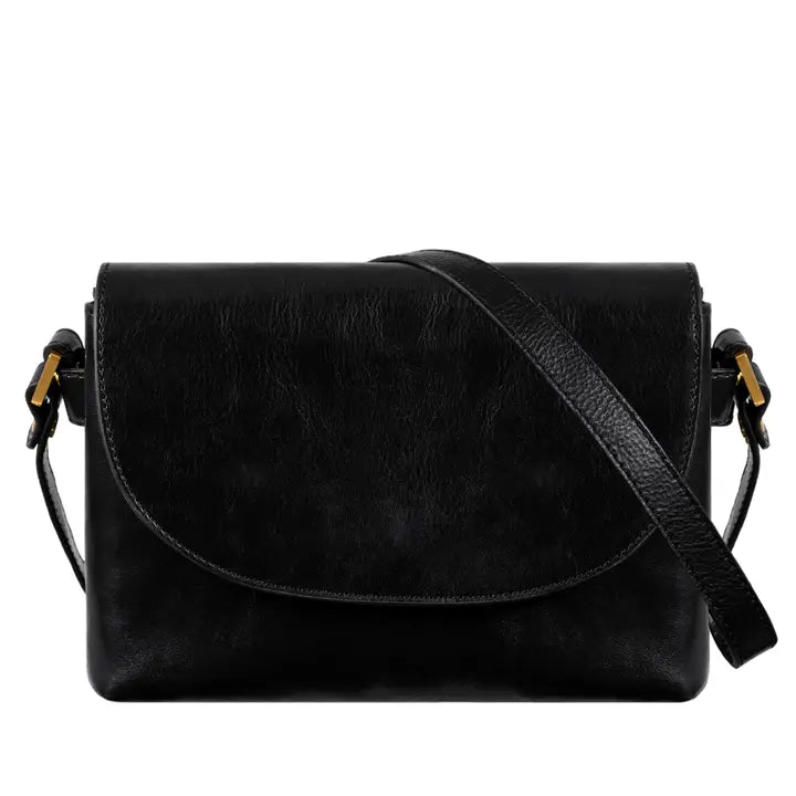 Leather Cross Body Bag, Messenger Bag - Sophie's Choice Black-Cross Body Bag-Time Resistance-Black-Urbanheer