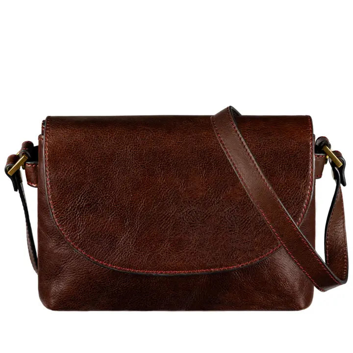 Leather Cross Body Bag, Messenger Bag - Sophie's Choice Brown-Cross Body Bag-Time Resistance-Brown-Urbanheer