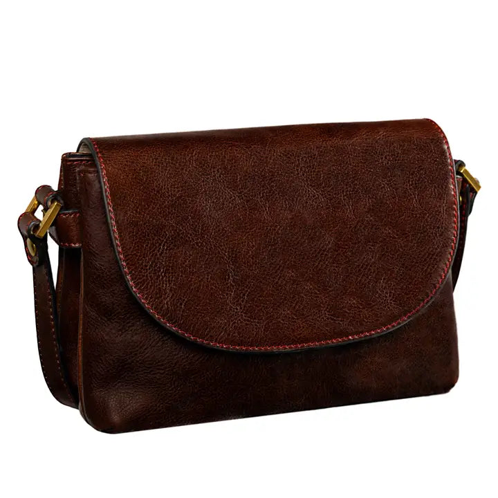 Leather Cross Body Bag, Messenger Bag - Sophie's Choice Brown-Cross Body Bag-Time Resistance-Brown-Urbanheer
