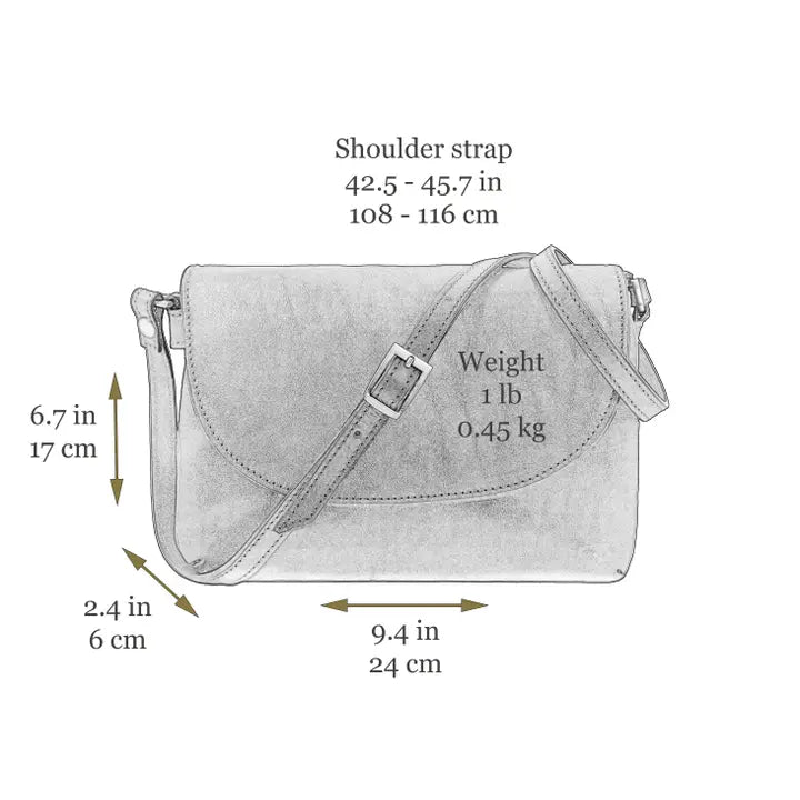 Leather Cross Body Bag, Messenger Bag - Sophie's Choice-Cross Body Bag-Time Resistance-Green-Urbanheer