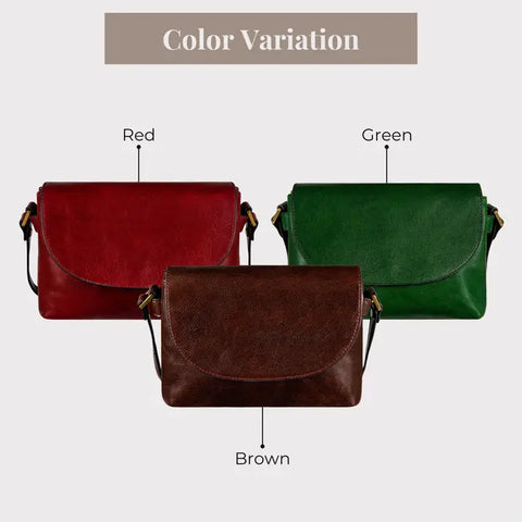 Leather Cross Body Bag, Messenger Bag - Sophie's Choice-Cross Body Bag-Time Resistance-Green-Urbanheer