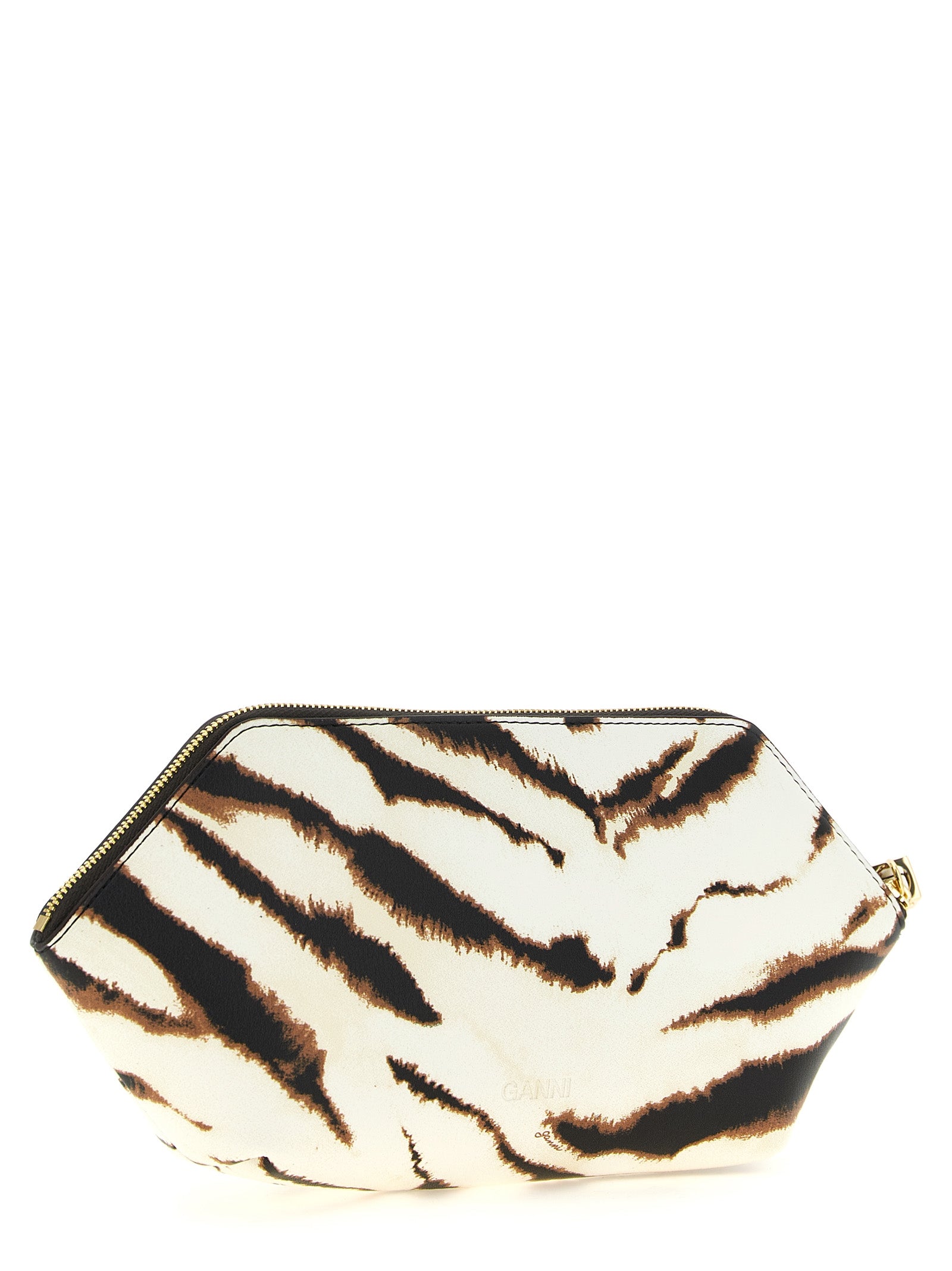 Leather-Effect Zebra Print Bag