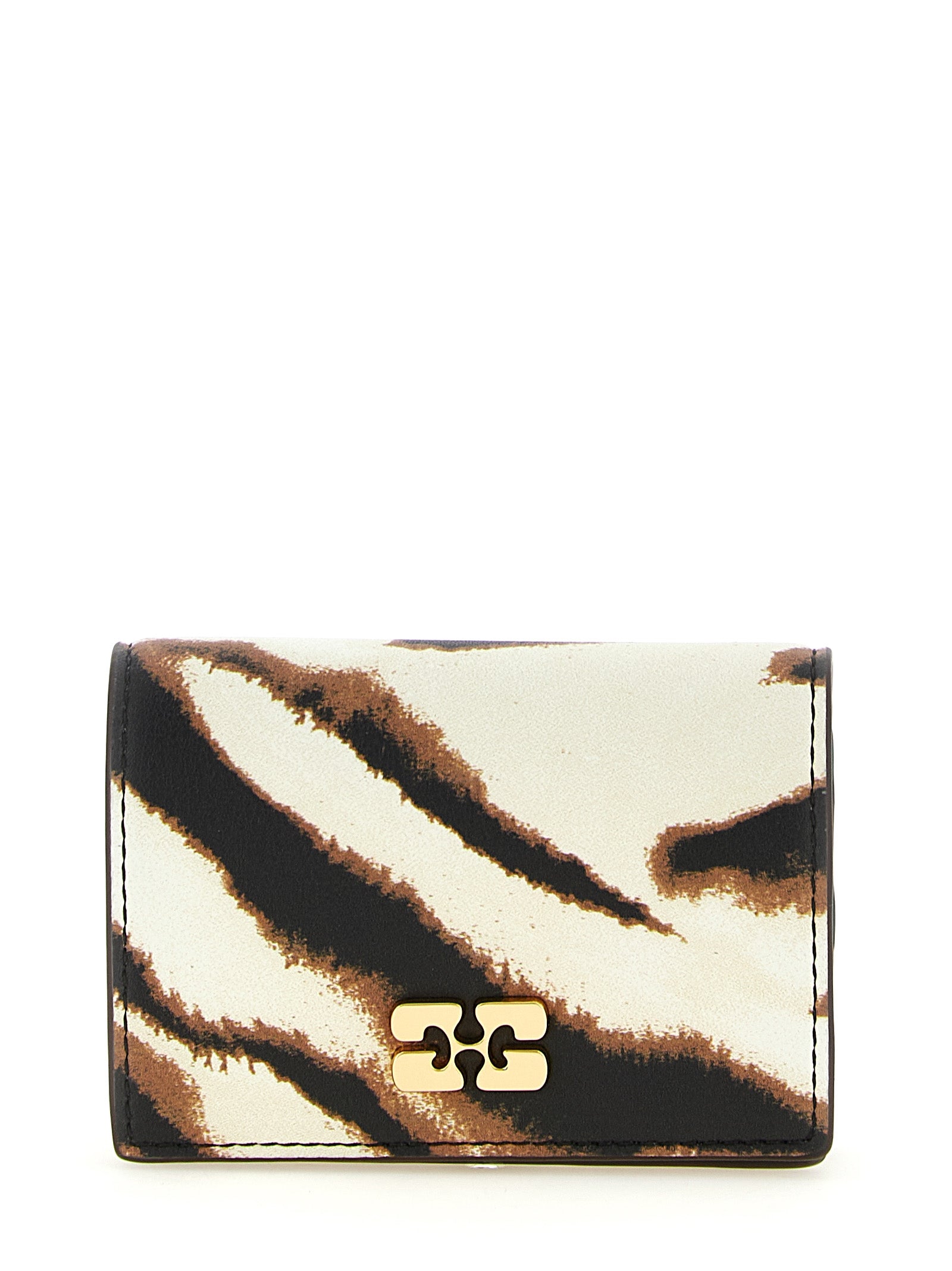Leather-Effect Zebra Print Card Holder