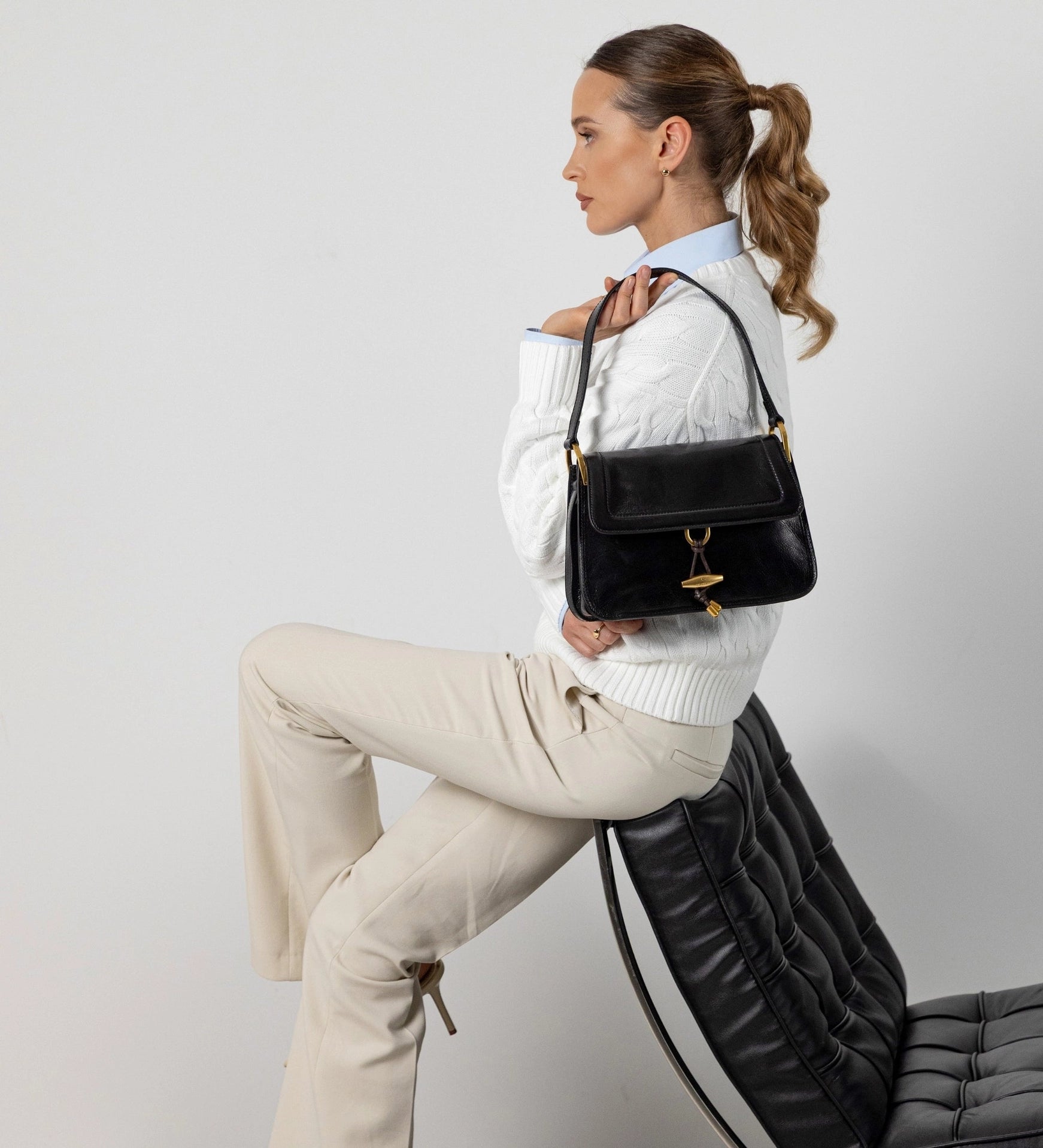 Leather Flap Bag For Women - Possession