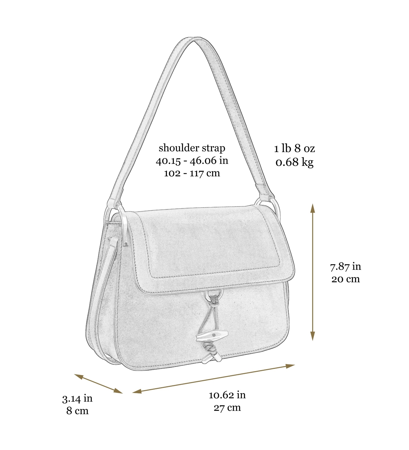 Leather Flap Bag For Women - Possession
