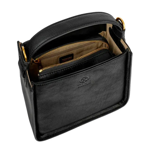 Leather Handbag - Alms For Oblivion Black-Shoulder bag-Time Resistance-Black-Urbanheer