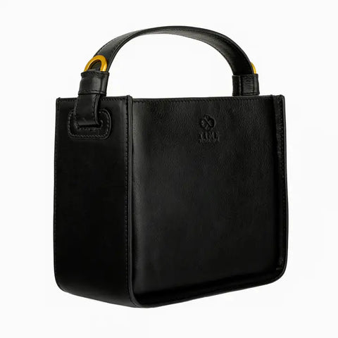 Leather Handbag - Alms For Oblivion Black-Shoulder bag-Time Resistance-Black-Urbanheer