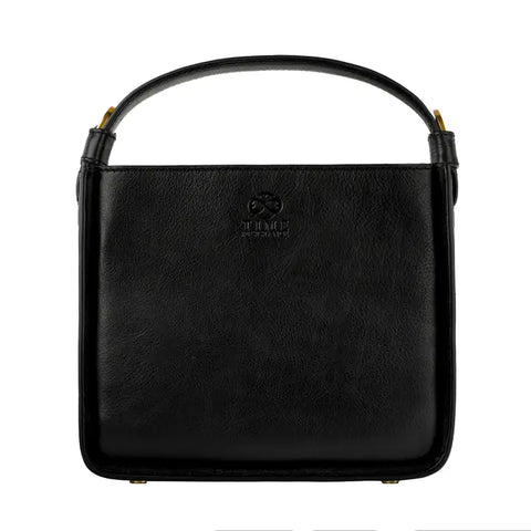 Leather Handbag - Alms For Oblivion Black-Shoulder bag-Time Resistance-Black-Urbanheer