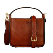 Leather Handbag - Alms For Oblivion Brown-Shoulder bag-Time Resistance-Brown-Urbanheer