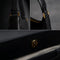 Leather Handbag - Bright Lights, Big City Black-Shoulder Bags-Time Resistance-Black-Urbanheer
