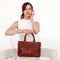 Leather Handbag Shoulder Bag - Camilla Cognac Brown Matte-Shoulder bag-Time Resistance-Cognac Brown Matte-Urbanheer