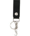 Leather Key Ring with Snap Fastener and Metal Charm