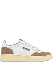 Leather Low Sneakers with Breathable Perforation for Everyday Comfort