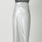 Leather Midi Skirt Silver-Skirt-Mystree-S-Silver-Urbanheer