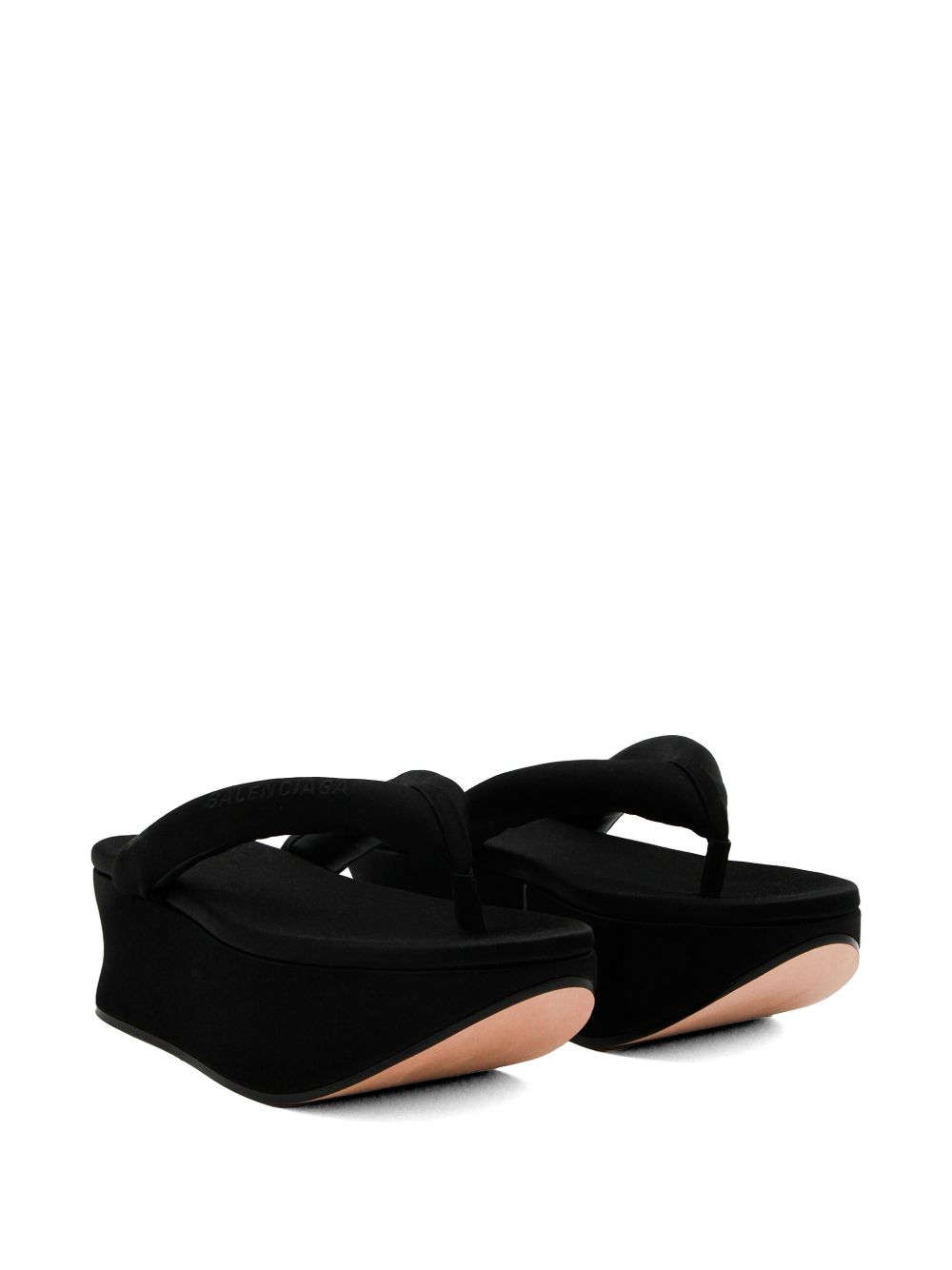 Leather Platform Thong Sandals for Comfortable Summer Wear