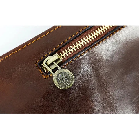 Leather Sling Bag Crossbody Bag - the Monk-Cross Body Bag-Time Resistance-Brown-Urbanheer