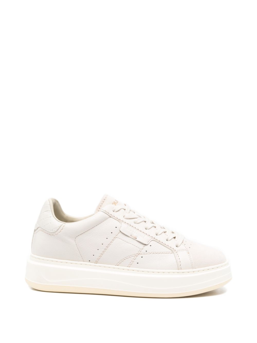 Leather Sneakers with Rubber Sole for Comfort
