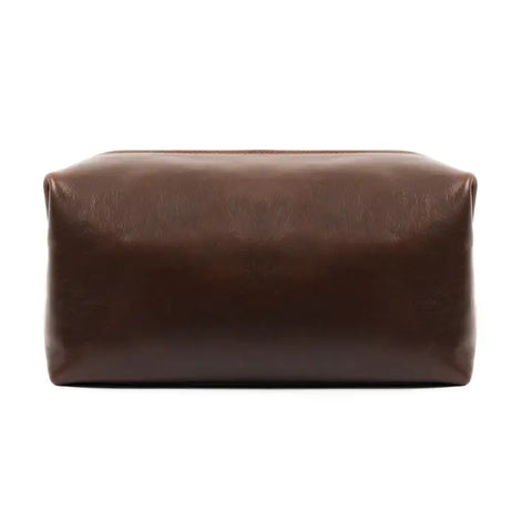 Leather Toiletry Bag - Four Past Midnight Brown-Toiletry Bag-Time Resistance-Brown-Urbanheer