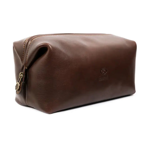 Leather Toiletry Bag - Four Past Midnight Brown-Toiletry Bag-Time Resistance-Brown-Urbanheer