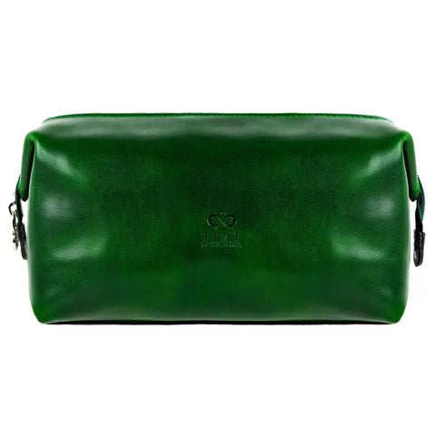 Leather Toiletry Bag - Four Past Midnight Green-Toiletry Bag-Time Resistance-Green-Urbanheer