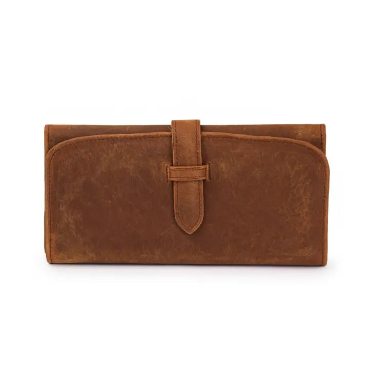 Leather Trifold Wallet - Saddle Brown-Wallet-Hides-7.75x1x4.25 In-Saddle Brown-Urbanheer