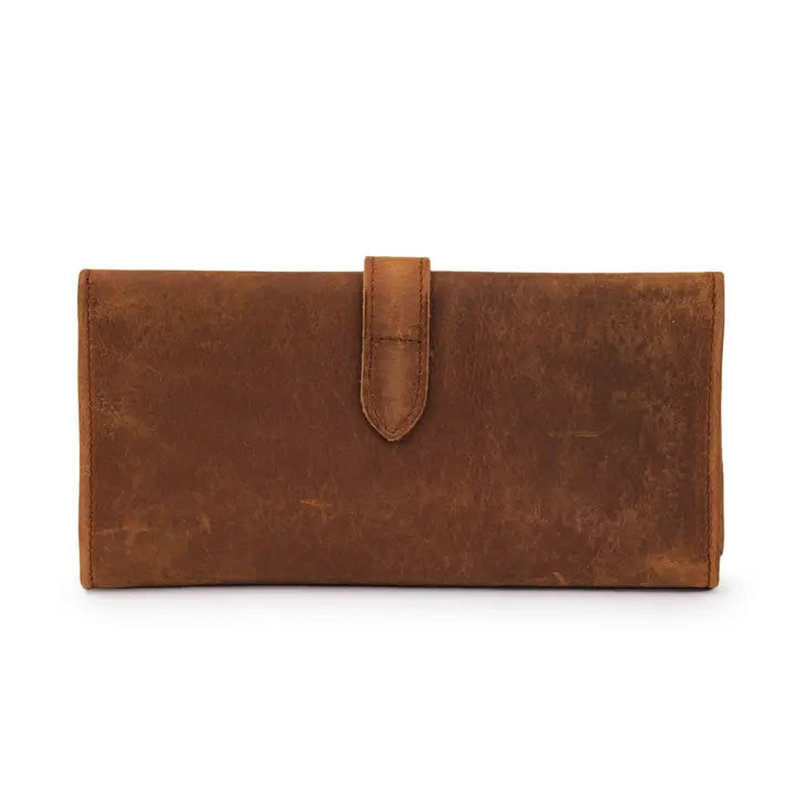 Leather Trifold Wallet - Saddle Brown-Wallet-Hides-7.75x1x4.25 In-Saddle Brown-Urbanheer
