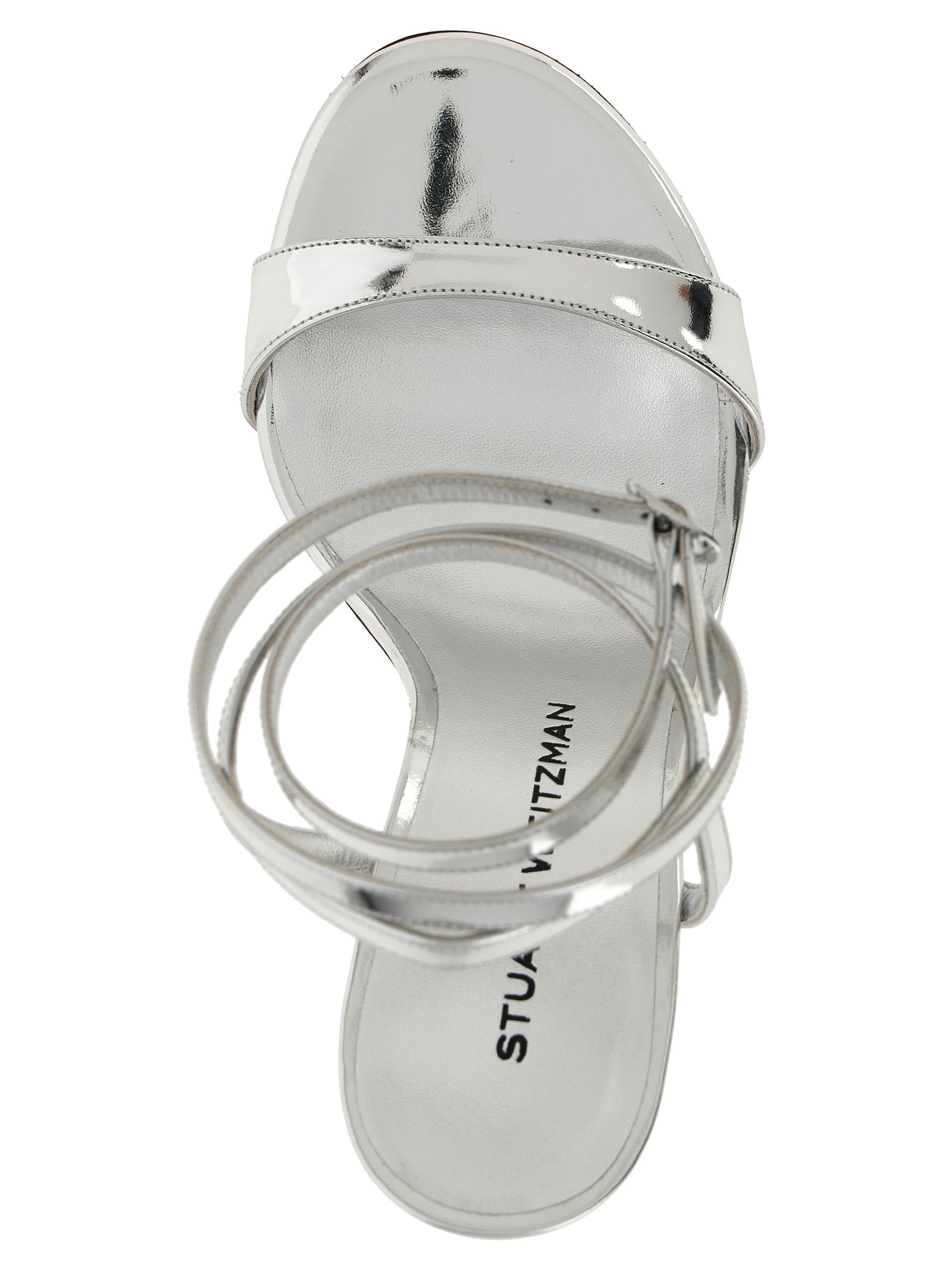 Leather Wrap Sandals with Sculpted Heel for Summer