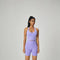 Leda Lycra® High Waist Active Shorts Purple-Shorts-91thelabel-S-Urbanheer