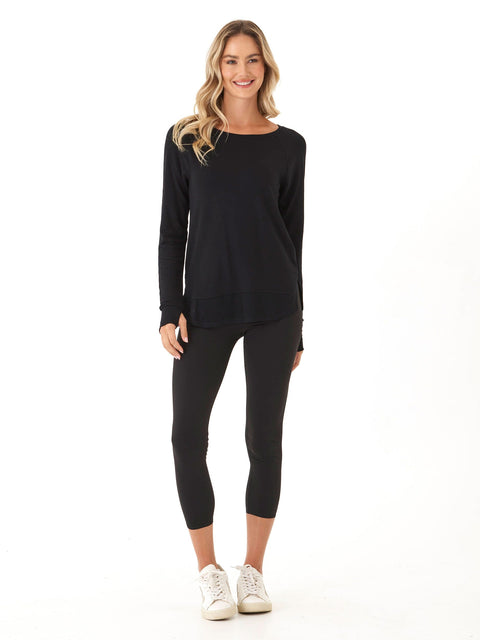 Leelu Feather Fleece Raglan Pullover