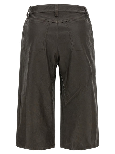 Lemaire Leather Bermuda Shorts