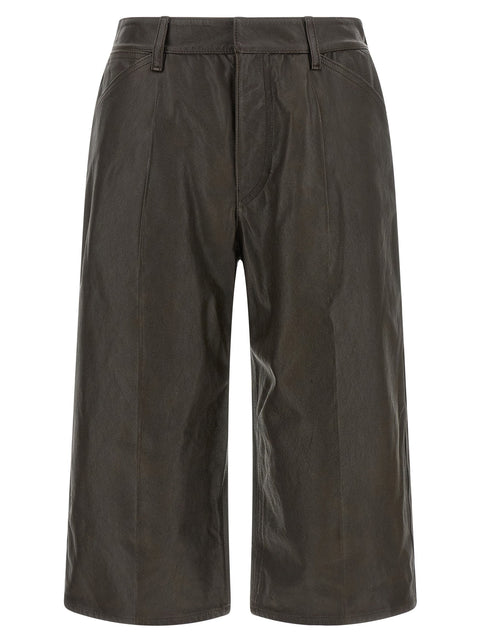Lemaire Leather Bermuda Shorts