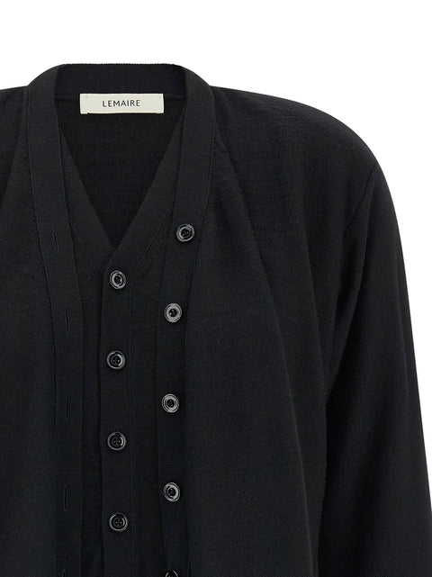 Lemaire Trompe Loeil Construction Cardigan