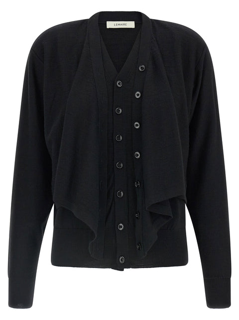 Lemaire Trompe Loeil Construction Cardigan