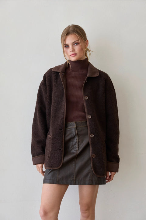 Leonora Teddy Shearling Jacket