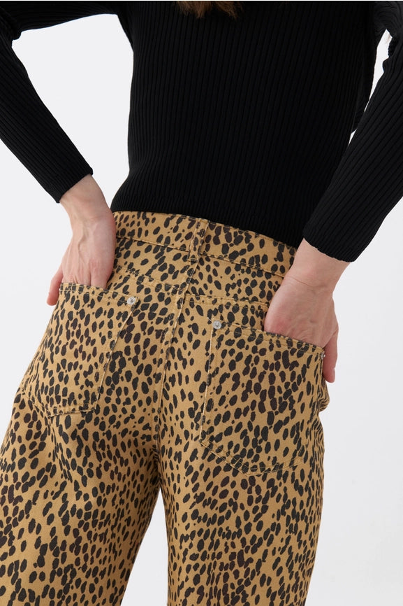 Leopard Print Jeans-Jeans-NOCTURNE-XS-Multi-colored-Urbanheer