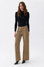 Leopard Print Jeans-Jeans-NOCTURNE-XS-Multi-colored-Urbanheer