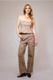 Leopard Print Rhinestone Cutout Jeans-Jeans-Blue B-S-LEOPARD-Urbanheer