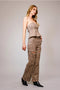 Leopard Print Rhinestone Cutout Jeans-Jeans-Blue B-S-LEOPARD-Urbanheer