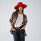 Leopard Shirt with Red Button Placket and Red Sleeves Detail-Shirt-Q2-S-Brown-Urbanheer